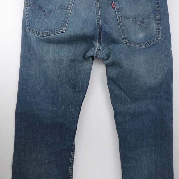 Levis 513 Jeans Mens 32x28 Blue Slim Straight Fit Stretch Denim Pants 98% Cotton - Picture 8 of 16